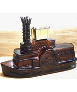 AVON Side Wheeler Steamboat Wild Country 5 oz After Shaves Brown Glass E... - $11.67