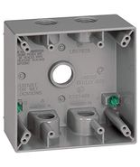 Sigma Electric, Gray 14351-5 1/2-Inch 5 Hole 2-Gang Box - $31.14 CAD