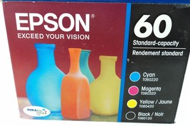 Epson 60 Printer Ink Cartridge - Black &amp; Tri-Color - New - £38.03 GBP