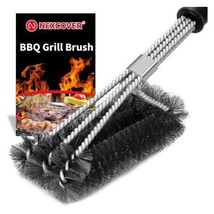 17.5&#39;&#39; Safe Wire Grill Brush 3in1 Stainless Steel BBQ Cleaner for Outdoo... - $19.99