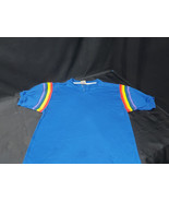 Vintage 80s B.O.G 1980s Short Sleeve Shirt Rainbow Stripes LGBTQ Gay Int... - $709.19 MXN