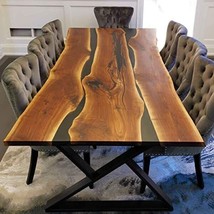 Handmade Furniture Epoxy Table Top, center table top Acacia Wooden Table, Custom - £2,259.53 GBP