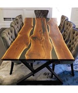 Handmade Furniture Epoxy Table Top, center table top Acacia Wooden Table... - £2,265.49 GBP