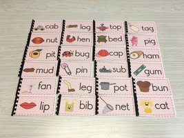 Learning Resource - 24 CVC Word Families Booklets Pre-K - £15.00 GBP
