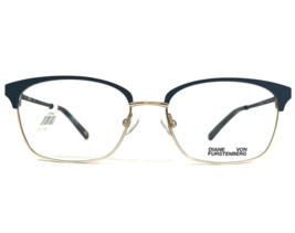 Diane von Furstenberg Eyeglasses Frames DVF8068 315 Blue Gold Square 52-... - £44.34 GBP