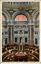 Washington D.C. Library of Congress Public Reading Posted 1927 Vintage Postcard - £7.02 GBP