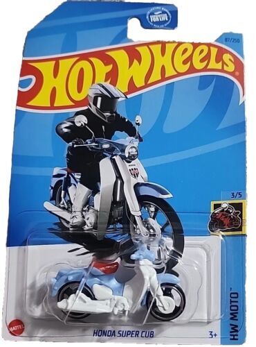 Hot Wheels Honda Super Cub Baby Blue HW Moto Series - $6.68