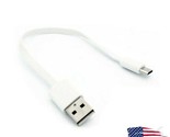 Mini usb flat white short charging cable 500x500 thumb155 crop