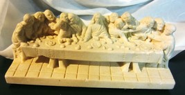 Vintage &quot; The Last Supper &quot; Carved Sculpture Made in England - £14.15 GBP