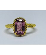 Natural pink sapphire ring for women in 14k hallmarked solid gold - £706.55 GBP