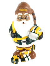 GREEN BAY PACKERS SANTA CLAUS FIGURINE  8&quot; Tall  Forever Collectibles - $18.80