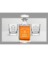 Personalized Whiskey Decanter Set, Engraved Whiskey Decanter Whiskey Gla... - $18.95+