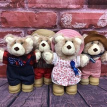 LOT: 4 Vintage Furskins Bears 80s Xavier Roberts Wendy’s 1986 Promo Plush Toys - £9.58 GBP