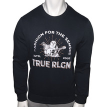 NWT TRUE RELIGION MSRP $74.99 MEN NAVY CREW NECK LONG SLEEVE SWEATSHIRT ... - $33.99