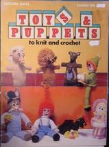 Knit & Crochet Booklet "Toys & Puppets" 10pgs OOP 1978 - $5.99
