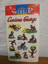 Curious George Monkey Stickers American Greetings 2 Sheets Sealed Vintage - $4.95