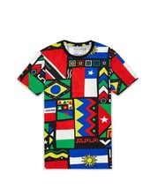 Reason Brand Hispanic Nation Flag Heritage Tee AOP Print South America L... - $17.99