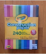 Crayola Construction Paper 9&quot;x12&quot; , 240 Sheets, 12 colors New-Sealed  - £14.23 GBP
