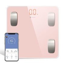 Uten Smart Scale For Body Weight, 400 Lb, Pink, Bluetooth Bmi Electronic Body - £32.40 GBP