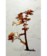 Cypress Tree 25&quot; Tall Copper Plated Metal Art - $46.53