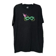 Puma Black Mardi Gras Mask Design Cotton T Shirt Size 2XL - £7.86 GBP