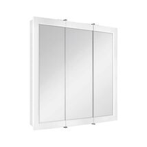 Glacier Bay 30" x 29" H Framed Tri-View Medicine Cabinet with Mirror Whi... - $29.35