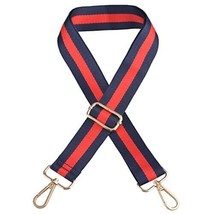 Purse Strap Replacement Adjustable Crossbody Guitar style (Red &amp; Blue) gold - £21.83 GBP