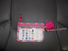 Simply Southern T-Shirt Co. iPHONE/Phone CASE Wristlet Pink Elephant Wal... - $27.00