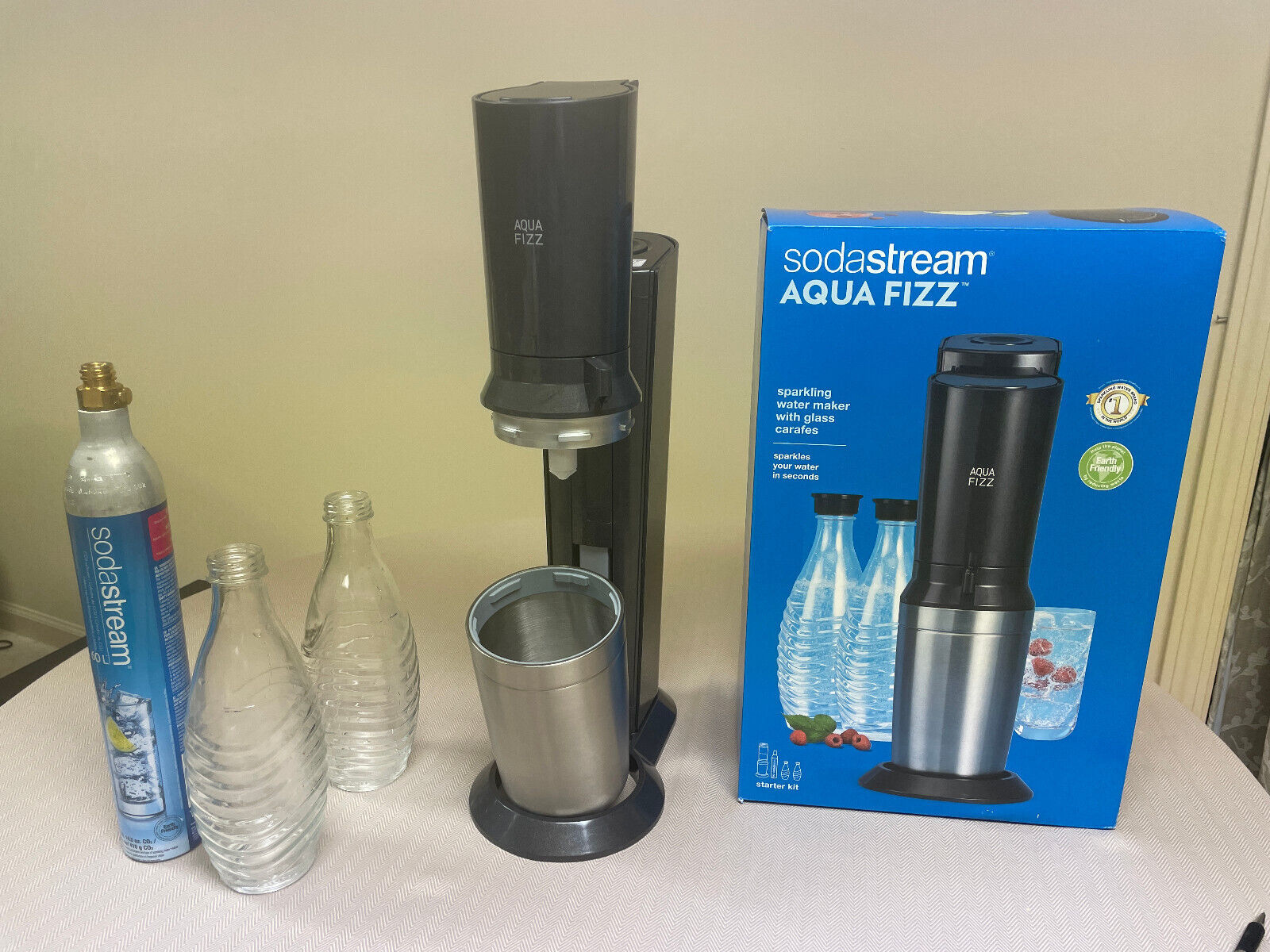 SodaStream Aqua Fizz Soda Maker Starter Pack - Black - $128.70