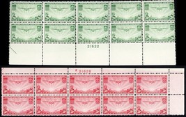 C21-22, Mint NH Plate Blocks of TEN Stamps CV $250 - Stuart Katz - $125.00