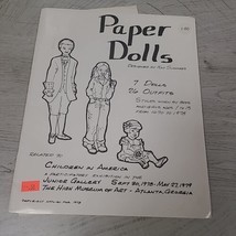 Paper Dolls 1978 Kay Summers Atlanta Museum Of Art Vintage  - $12.50