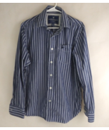 American Eagle Vintage Fit Men&#39;s Striped Casual Dress Shirt Size Large - $255.06 MXN