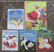 5 books The Christmas Puppy, The Poky Little Puppy, The Puppy Who Wanted a Boy - £11.74 GBP