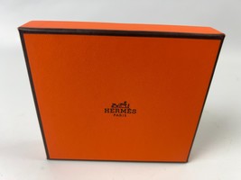 HERMÈS AUTHENTIC EMPTY Gift Box Orange 4.25” x 3.75” x .75” - $17.57