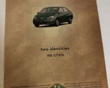 1999 Toyota Prius Vintage Print Ad Advertisement pa14 - £5.53 GBP