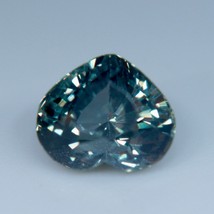 Natural Green Sapphire | Heart Cut | 6.05x5.20 mm | 1.08 Carat | Bi Coloured Sap - £503.59 GBP