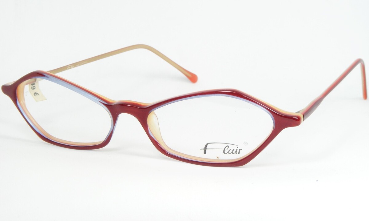 Vintage Flair Mod. 57 Col. 255 Blu/Rosso/Arancione Vista Occhiali 50-14-... - $113.84