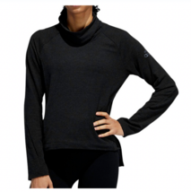 Adidas Shirt Large Womens NEW Funnel Neck Knit Turtleneck Sweatshirt Cozy - £29.17 GBP