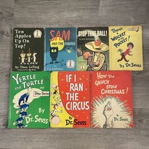 Vintage Dr Seuss 7 Hardcover Book Lot If I Ran The Circus Yertle Grinch - £76.33 GBP