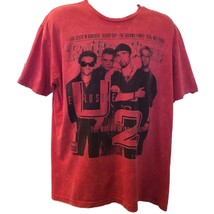U2 Rolling Stone Magazine Cover Red Graphic T-shirt Men&#39;s Unisex XL Acht... - $34.63