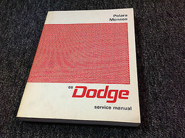 1966 Dodge Mopar POLARA &amp; MONACO Service Shop Repair Workshop Manual NEW 66 - $99.99