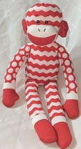 GANZ In Stitches 16 Inch Holiday Red And White Monkey Age 3 Plus image 1