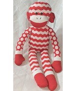 GANZ In Stitches 16 Inch Holiday Red And White Monkey Age 3 Plus - £11.98 GBP