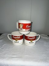 Campbell Soup Mugs Plastic Set Of 3  - £8.88 GBP