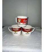 Campbell Soup Mugs Plastic Set Of 3  - £8.92 GBP