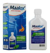 Maalox Stomach Ache - For Heartburn &amp; Acid Reflux - 250 ml - Mint Flavor - £18.85 GBP