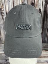 Hoka One One Gray Strap Back Trucker Hat - Excellent Condition! - £18.91 GBP