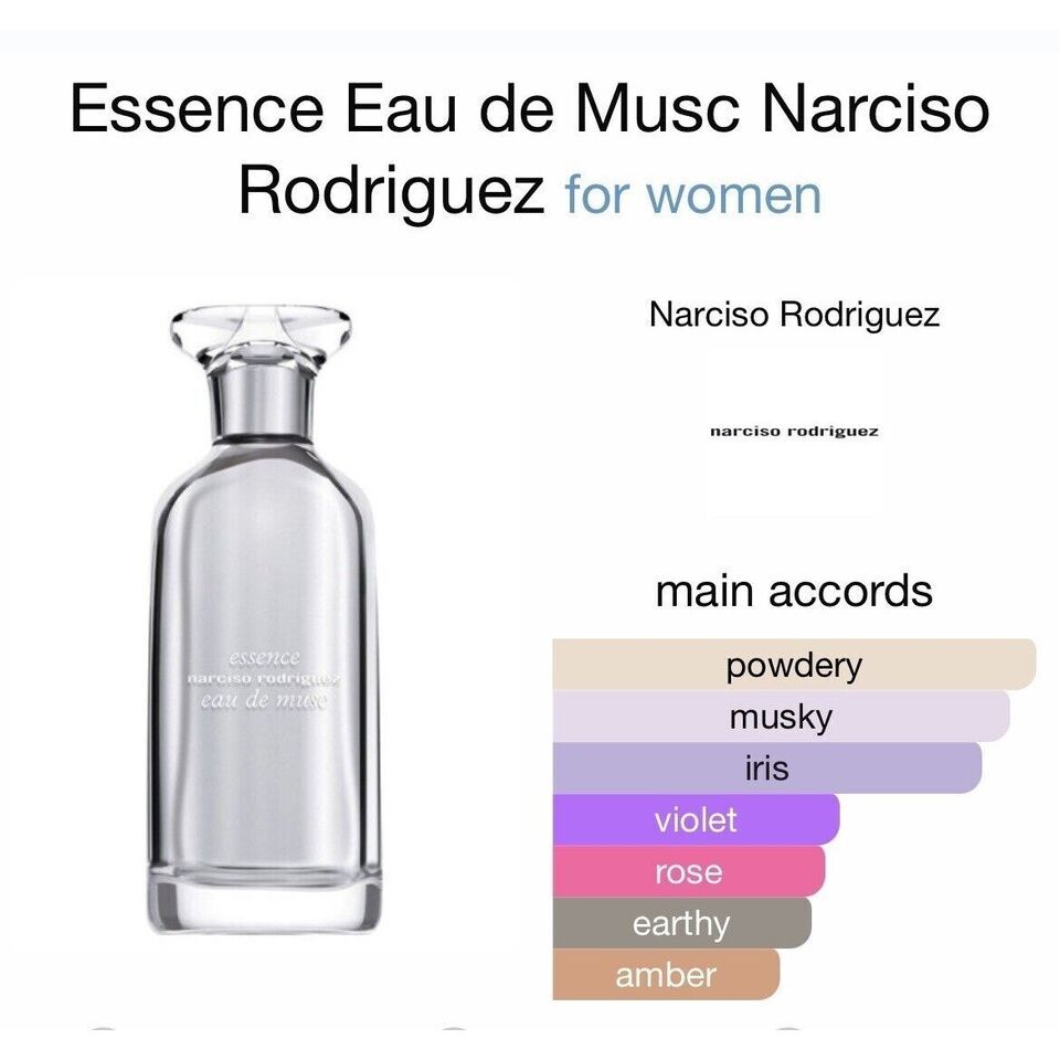 ESSENCE EAU DE MUSC Narciso Rodriguez 35 ml 1.1 oz Women EDT Spray, Sealed Box Item image 5