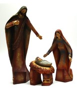 Wood-look Holy Family Set - £76.21 GBP