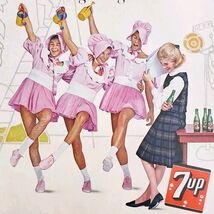 1962 7 Up Dancers Theater Advertisement Soda Pop Beverage 7UP Carbonated... - $29.99